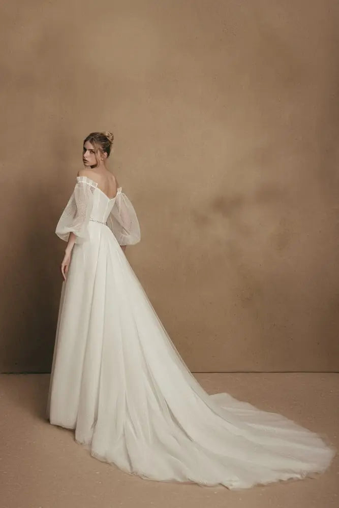 wona concept millie ivory wedding dress front sold by le reve boutique